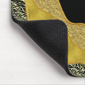 Golden Abstrakt Wave Modernes Gold Glam Trendy Mousepad (Ecke)