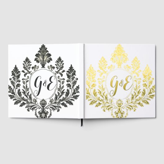 Golden Acanthus Elegance Gästebuch (Voll)