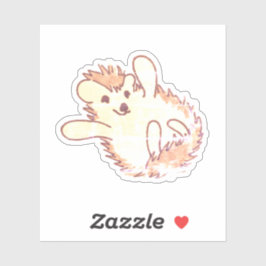 Golden Adorable Happy Igel Aufkleber