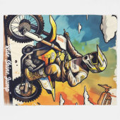 "Golden Adrenalin Ride" Fleecedecke (Vorderseite (Horizontal))