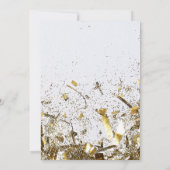 Golden Adult Joint Double Birthday Celebration Einladung (Rückseite)