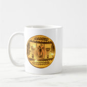 Golden African Ethnic Art Print Design Kaffeetasse (Links)