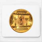 Golden African Ethnic Art Print Design Mousepad (Vorne)