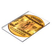 Golden African Ethnic Art Print Design Notizblock (Linke Seite)