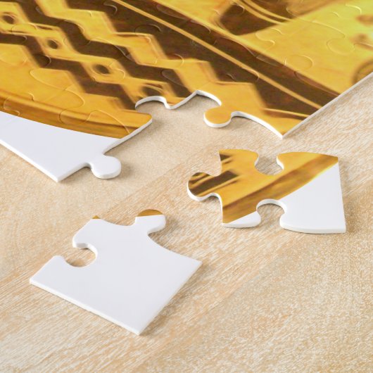 Golden African Ethnic Art Print Design Puzzle (Seite)