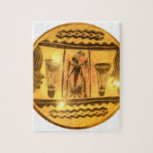 Golden African Ethnic Art Print Design Puzzle (Vertikal)