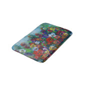 Golden Afternoon Pansies by Jason Street Badematte (Schrägansicht)