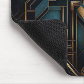 Golden Age Glamour Geometric Design Mousepad (Ecke)