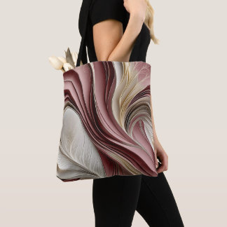 Golden Air – Rose Champagne Flowing Abstract Tasche