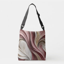 Golden Air – Rose Champagne Flowing Abstract Tragetaschen Mit Langen Trägern