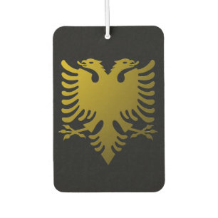 Golden Albanisches Wappen Auto Magnet Autolufterfrischer