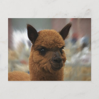 Golden Alpaca Postkarte