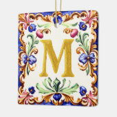 Golden Alphabet – Letter M Keramikornament (Links)