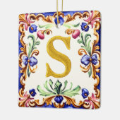 Golden Alphabet – Letter S Keramikornament (Links)