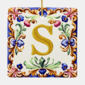 Golden Alphabet – Letter S Keramikornament (Rückseite)