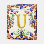 Golden Alphabet – Letter U Keramikornament (Links)