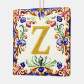 Golden Alphabet – Letter Z Keramikornament (Links)