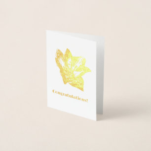 Golden Amaryllis Folienkarte