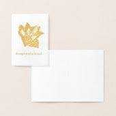 Golden Amaryllis Folienkarte (Anzeige)