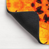 Golden Amber Mandala Art Mousepad (Ecke)