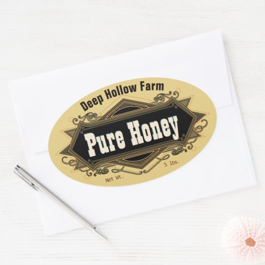 Golden Amber Pure Honey Stickers (Umschlag)