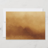 Golden Amber Watercolor Kristalle Foto Abschluss Ankündigung (Rückseite)