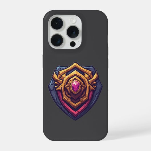 Golden Amethyst Emblem iPhone Hülle (Rückseite)
