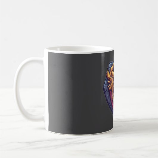 Golden Amethyst Emblem Kaffeetasse (Links)