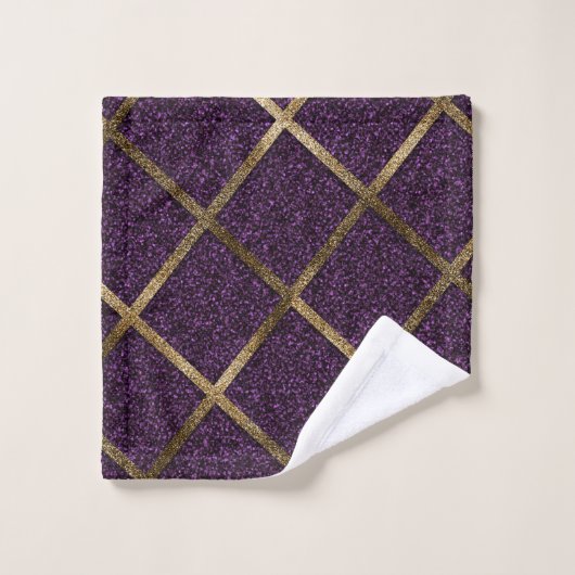 GOLDEN AMETHYST GEMSTONES BATH TOWEL SET (Waschlappen)