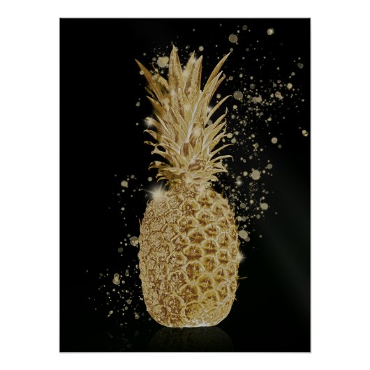 Golden Ananas Poster (Vorderseite)