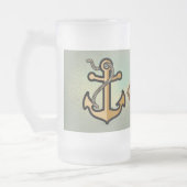 Golden Anchor Bester Vater Mattglas Bierglas (Links)
