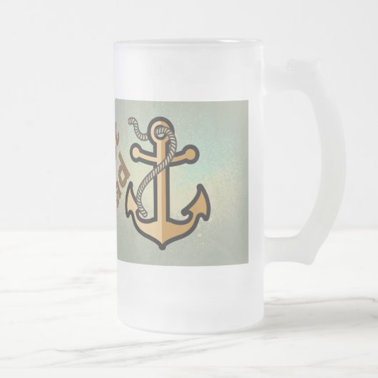 Golden Anchor Bester Vater Mattglas Bierglas (Rechts)