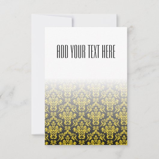 Golden and Black Damask Muster (Vorderseite)