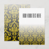 Golden and Black Damask Muster (Vorne/Hinten)