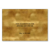 Golden and Black Danke Cards (Rückseite)