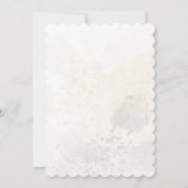 Golden and Blush Bloral 50. Geburtstag Einladung (Rückseite)