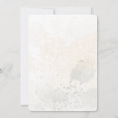 Golden and Blush Bloral 50. Geburtstag Einladung (Rückseite)