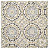 Golden and Charcoal Mandala Pattern Stoff (Muster)