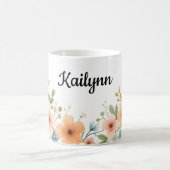 Golden and Ivory Blume Kaffeetasse (Mittel)