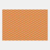 Golden and Orange Beve Hive Pattern Geschenkpapier Set (Vorderseite)