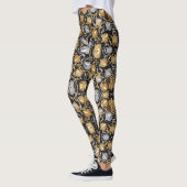 Golden and Silver Oak Tree Acorn Design Leggings (Links)