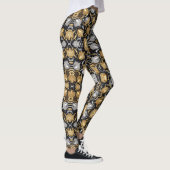 Golden and Silver Oak Tree Acorn Design Leggings (Rechts)