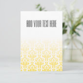 Golden and White Damask Muster (Stehend Vorderseite)