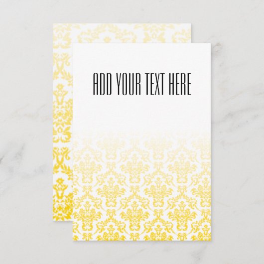 Golden and White Damask Muster (Vorne/Hinten)