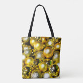 Golden and Yellow Christmas Ball Cluster Tasche (Rückseite)