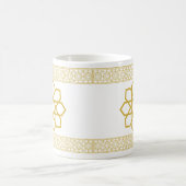 Golden Andalus - Design der islamischen geometrisc Kaffeetasse (Mittel)
