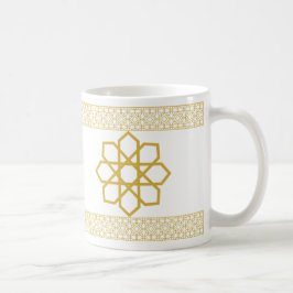 Golden Andalus - Design der islamischen geometrisc Kaffeetasse
