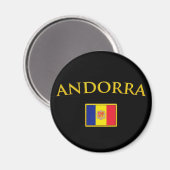 Golden Andorra Magnet (Vorderseite/Rückseite)