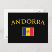 Golden Andorra Postkarte (Vorne/Hinten)