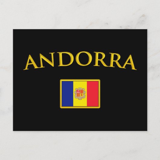 Golden Andorra Postkarte (Vorderseite)